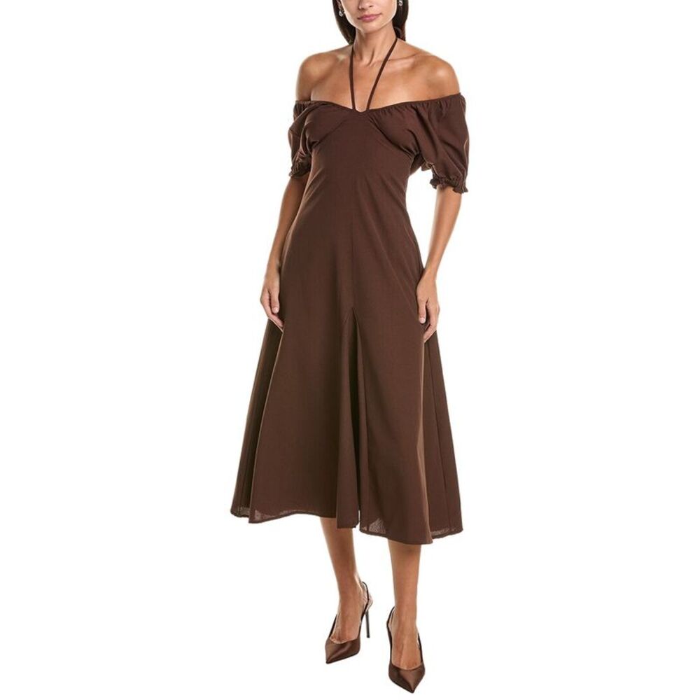 Ipponelli Womens Midi Dress, Brown